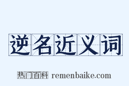 逆名近义词是什么意思的图片